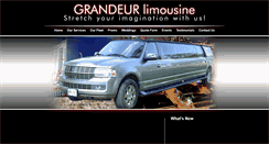 Desktop Screenshot of grandeurlimousine.com